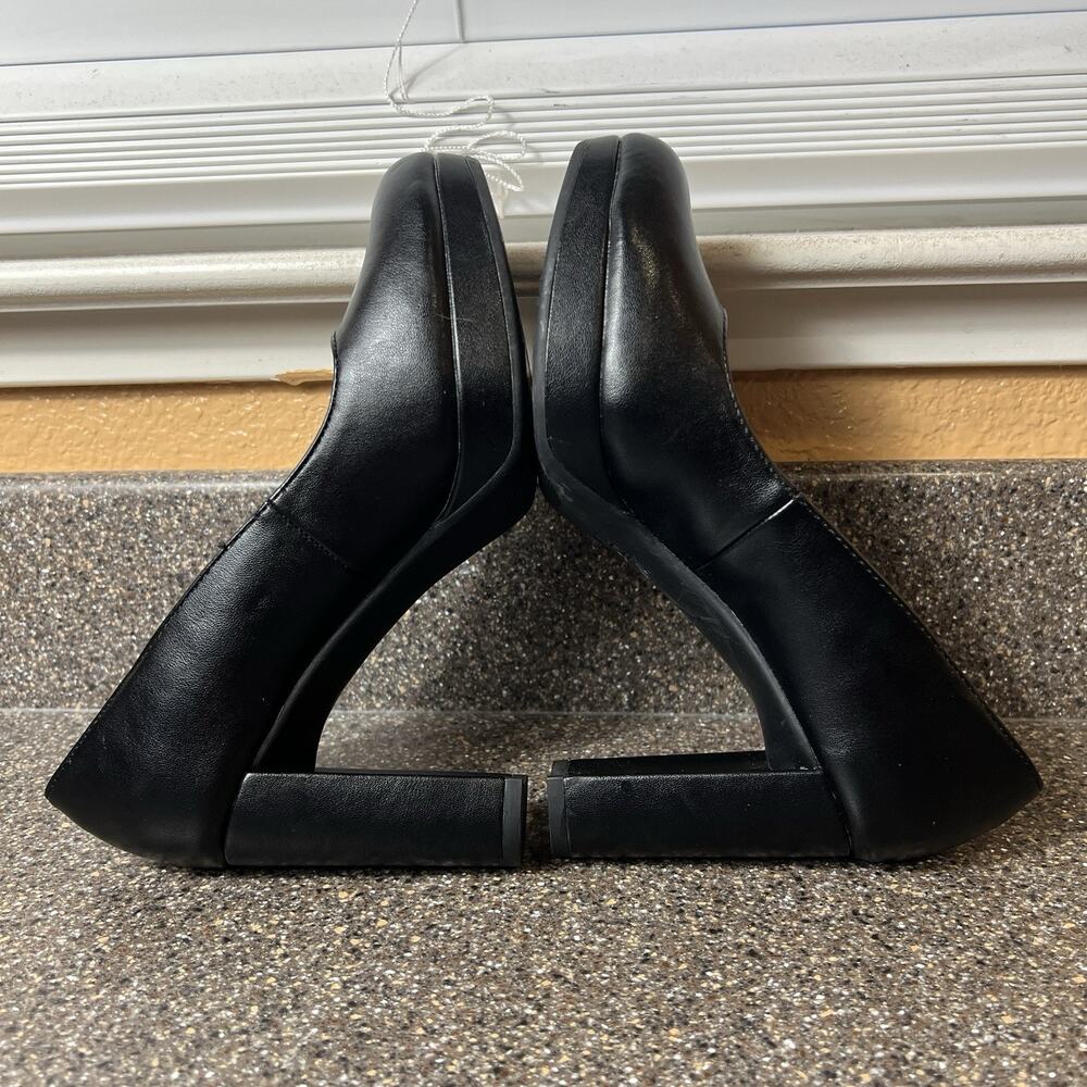 Naturalizer Shoes Comfort High Heel Womens Sz 6M Balck Faux Leather Slip On Pump - Picture 6 of 10